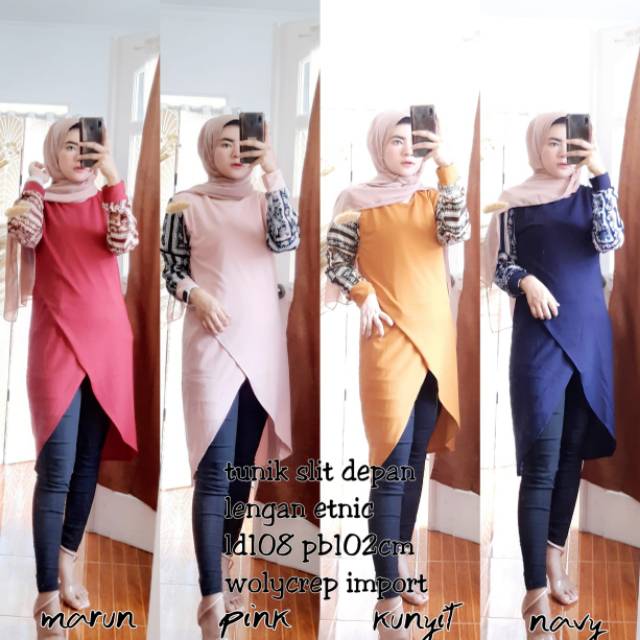 (BISA COD) tunik bettina/long tunik bettina//