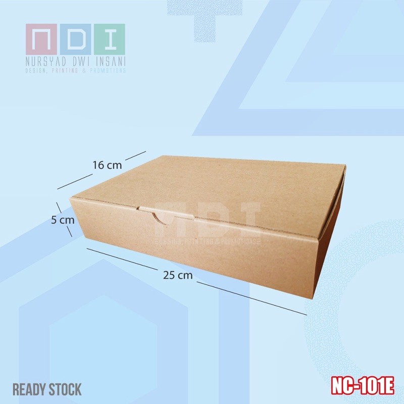

DUS BOX CORRUGATED 1 PAK(ISI 20 pcs) Uk. 25x16x5cm