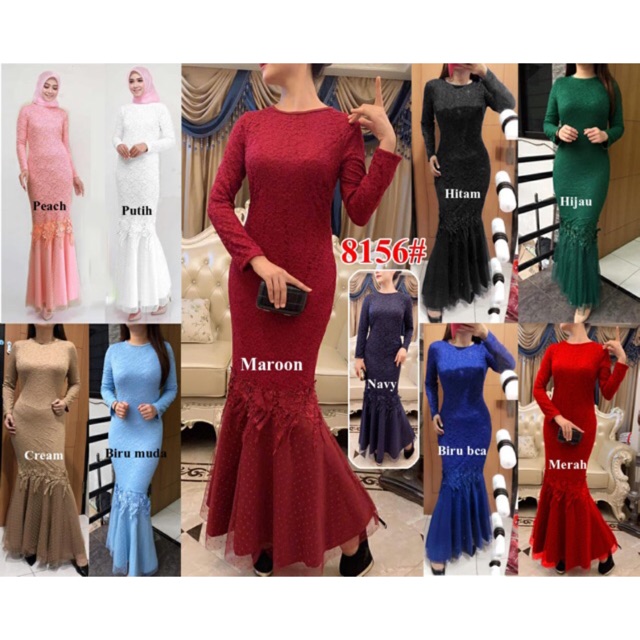 Vanesha Margaretta - maxi fashion duyung 8156#Import(Ada ukuran XL)