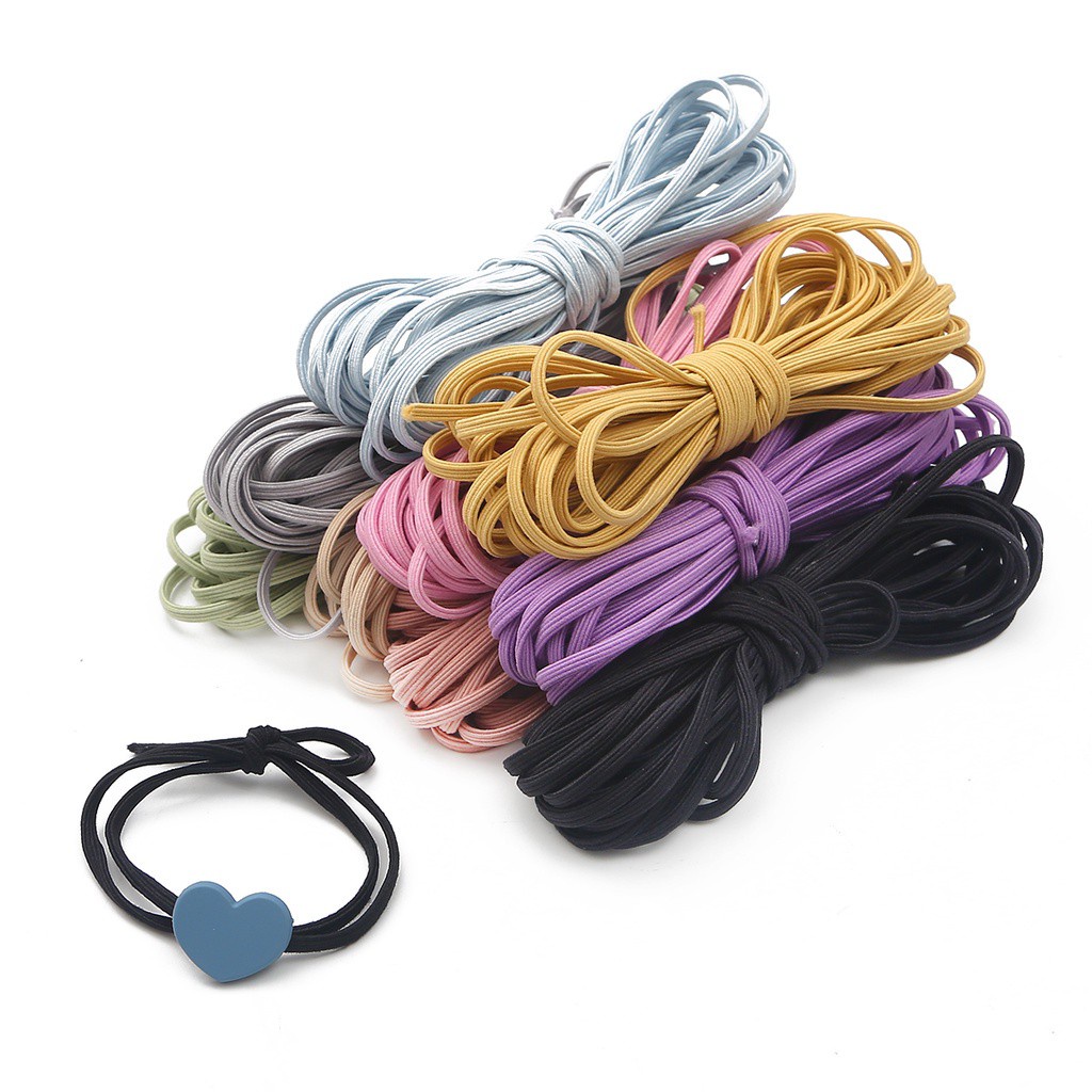 3.5mm 5M/lot 9warna Nylon Tali Elastis Cord String Strap Untuk Perlengkapan Aksesoris Jahit DIY Buatan Tangan