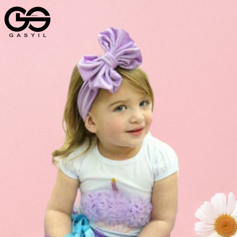 BANDANA ANAK PITA BESAR / bando bayi / headband baby / bando kain