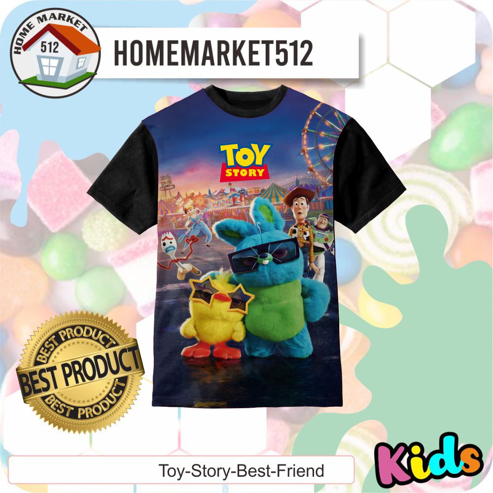 Kaos Anak Toy Story Best Friend Kaos Anak Laki-Laki Dan Perempuan | HOMEMARKET512-0
