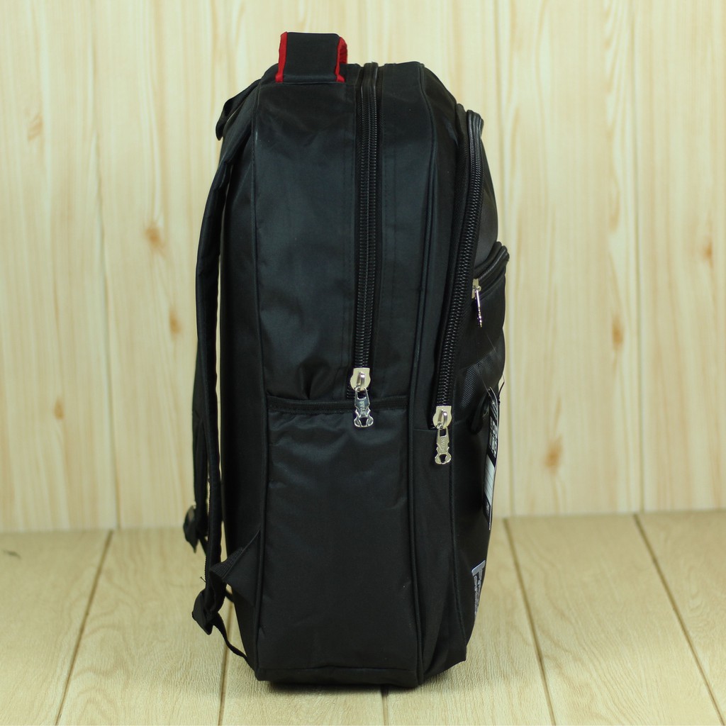 Tas Ransel V Pam Rockers Hitam Back Pack Pria Multi Fungsi Fashionable Bahan Tebal Kuat Berkualitas