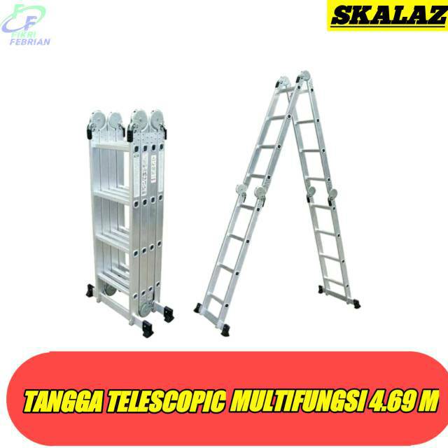 Tangga Telescopic Multifungsi 4,69 Meter SKALAZ