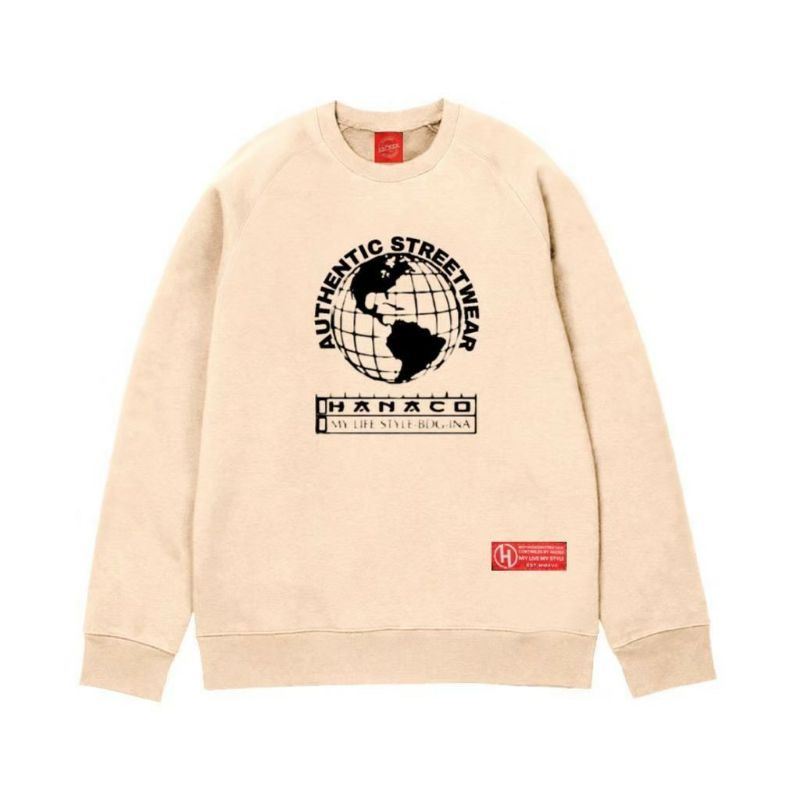 Sweater Pria Distro Original - Crewneck White Unisex Polo Bear Distro  - Crewneck Money talk-No.8