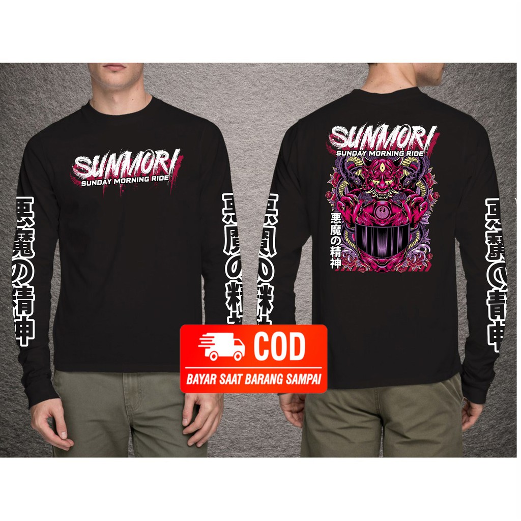 KAOS LENGANG PANJANG SUNMORI DEMON SUNMORIDE JEPANG BIG SIZE JUMBO