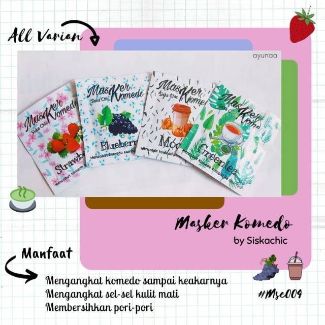 Masker komedo by siska chic / peel of mask kemedo