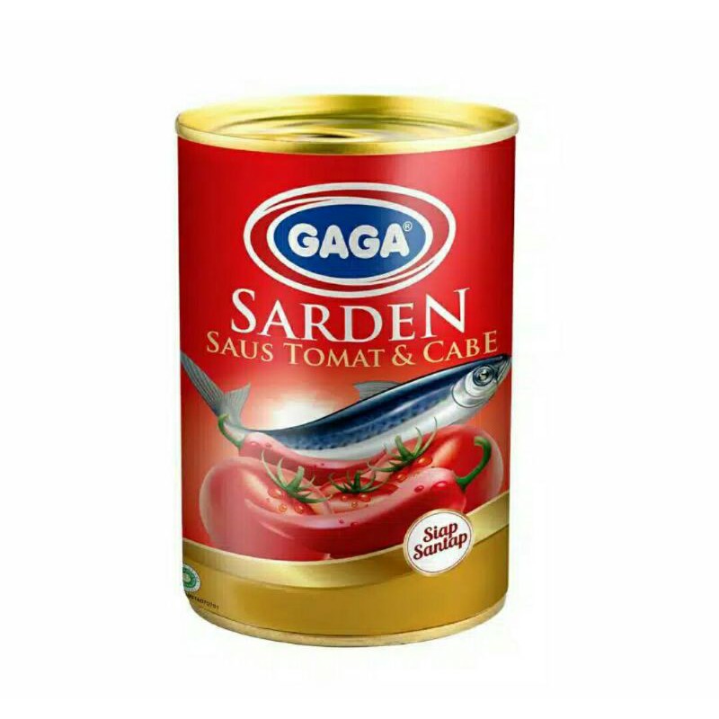 Gaga Sardine Saus Tomat & Cabe 155gr