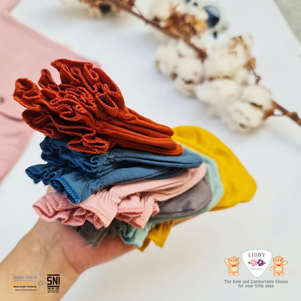 Libby Setelan Baju Bayi Comfy Earth Series Baju Pendek Celana Pendek Libby Baby Size Newborn 0-3 3-6 6-12 Bulan Arevyonlineshop