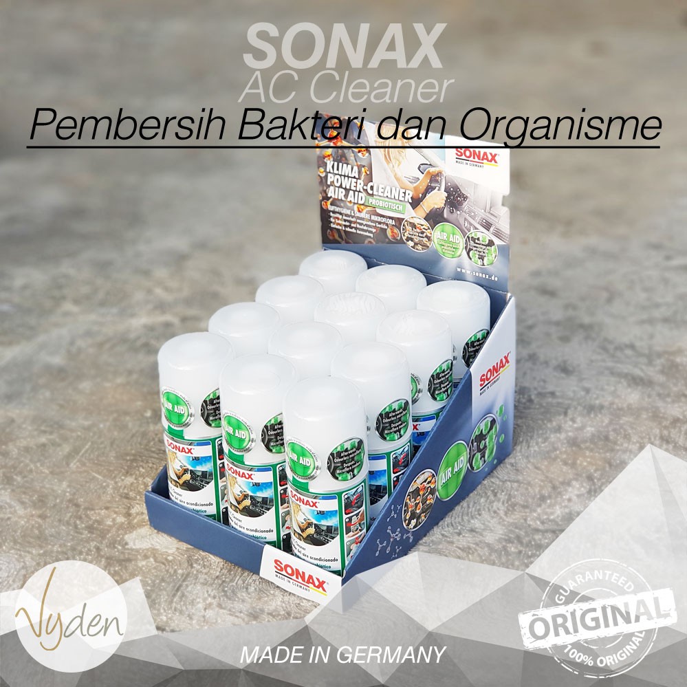 SONAX Car AC Cleaner Anti Bakteri Pembersih Udara AC Interior Mobil Bau Apek Tidak Enak MURAH