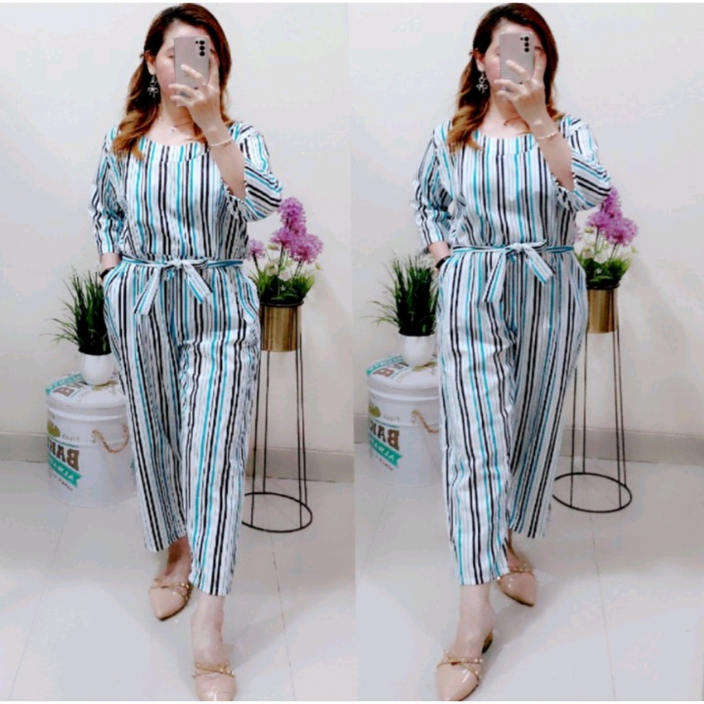 FWG - JUMSUIT JUMBO SELLA / JUMPSUIT BIGSIZE /JUMPSUIT WANITA / JUMPSUIT SALUR / OVERALL