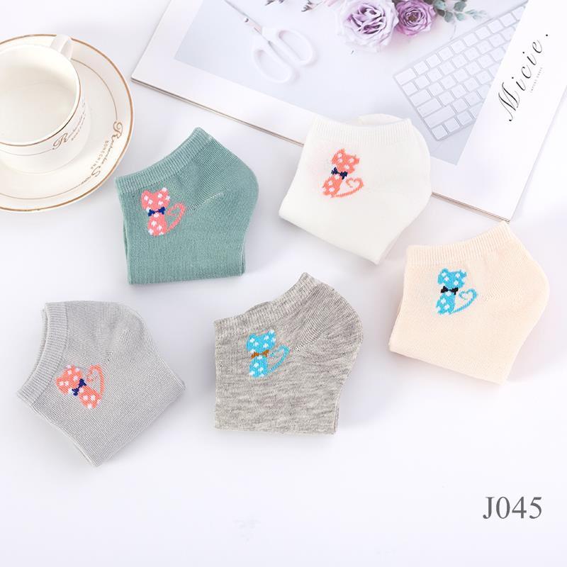 KAOS KAKI FASHION KITTY MEOW J045