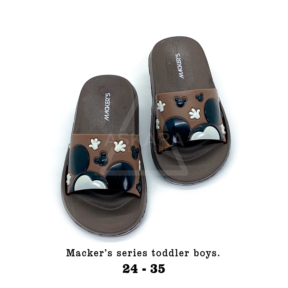 Sandal Kokop Anak laki-laki Macker Mickey AKS 24-35 Terbaru