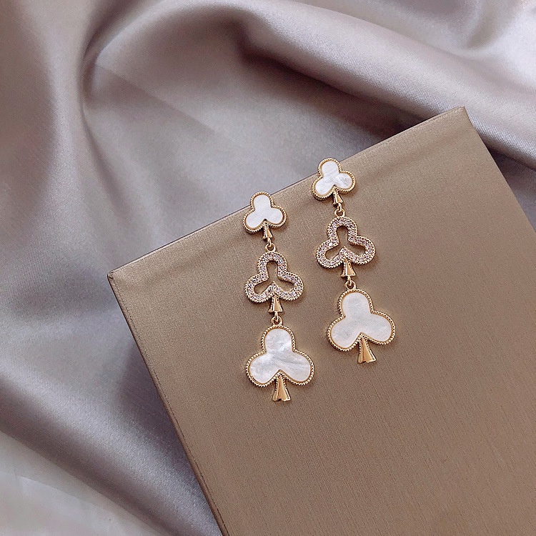 925 jarum perak special interest desain peach hati anting-anting perempuan vintage gaya pengadilan a