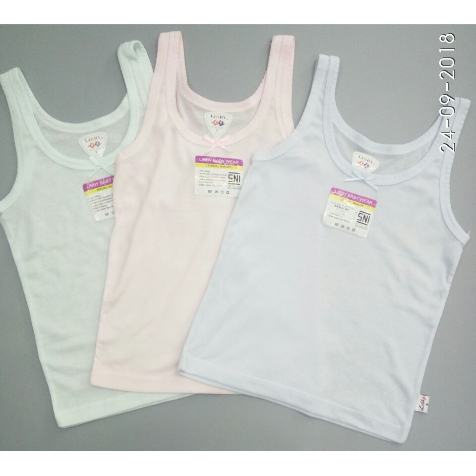 1pcs libby singlet warna cowo&amp;cewe s-m-l besar