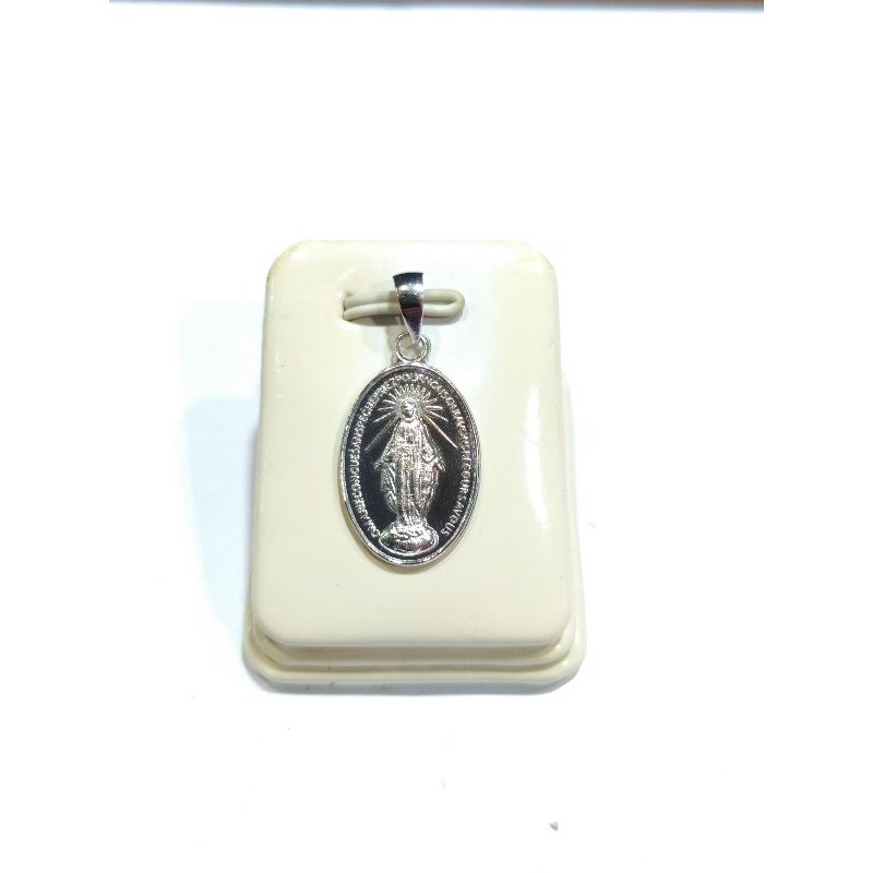 Liontin Bunda Maria Medali Wasiat Emas Putih 750