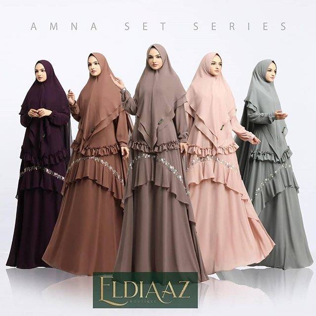 Amna Set Syari Original By Eldiaaz Premium