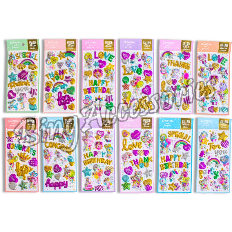 

Stiker Ultah 3D Pesta Balon Birthday Love SP0006