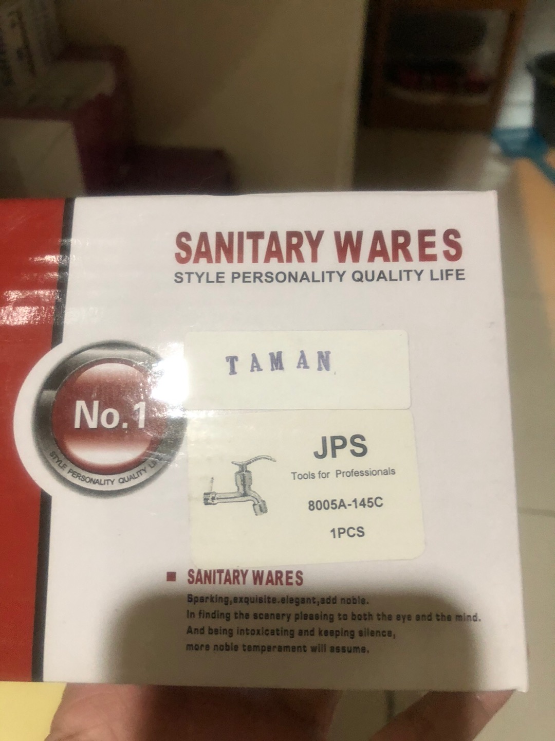 Keran / Kran Air Tembok Gagang Putar Besi Chrome 1/2  Inch