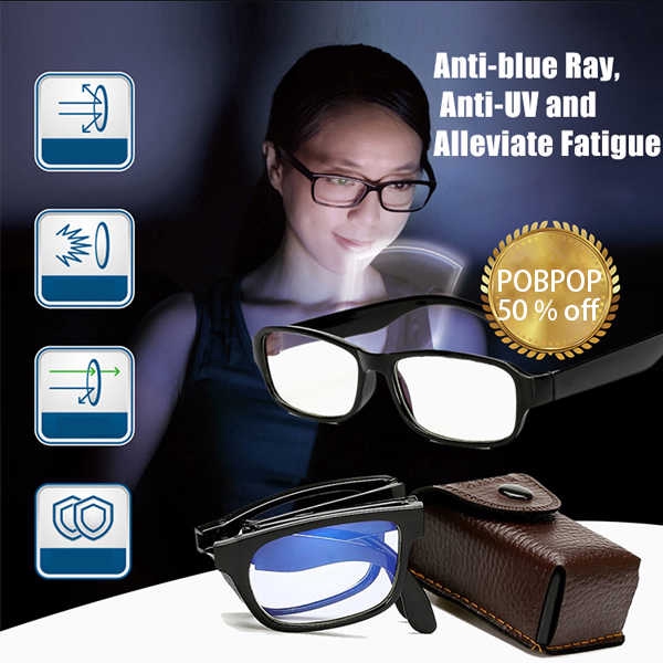 kacamata baca plus auto focus adjust anti uv anti radiasi model lipat