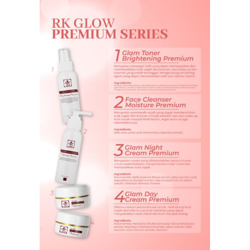 RK glow premium dan RK glow acne