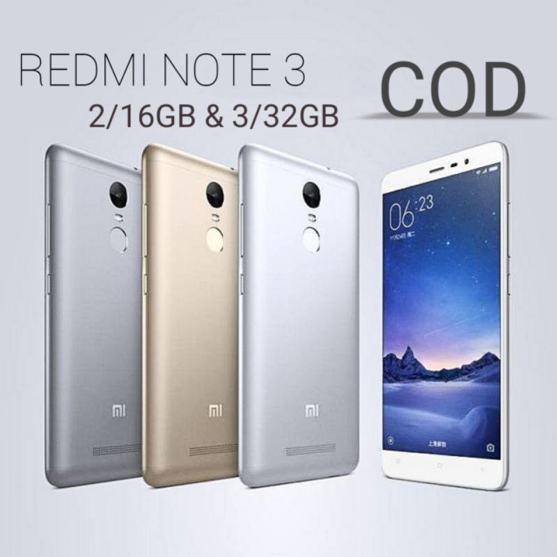 XIAOMI REDMI NOTE 3 RAM 3/32GB Helio Mediatek