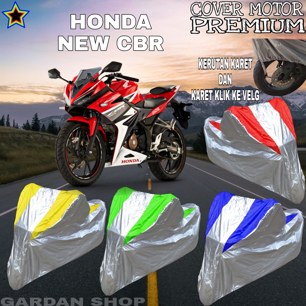 Sarung Motor HONDA NEW CBR Silver KOMBINASI Body Cover Honda PREMIUM