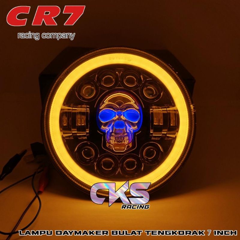 lampu reflektor LED daymeker 7 inch terbaru universal