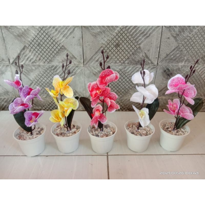 bunga anggrek artificial/bunga anggrek tutul