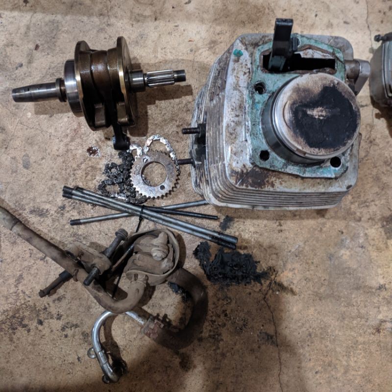 Paket Upgrade Standar Tiger Revo 200cc for Megapro GL CB Blok Kead Kruk As Baut Sunduk original