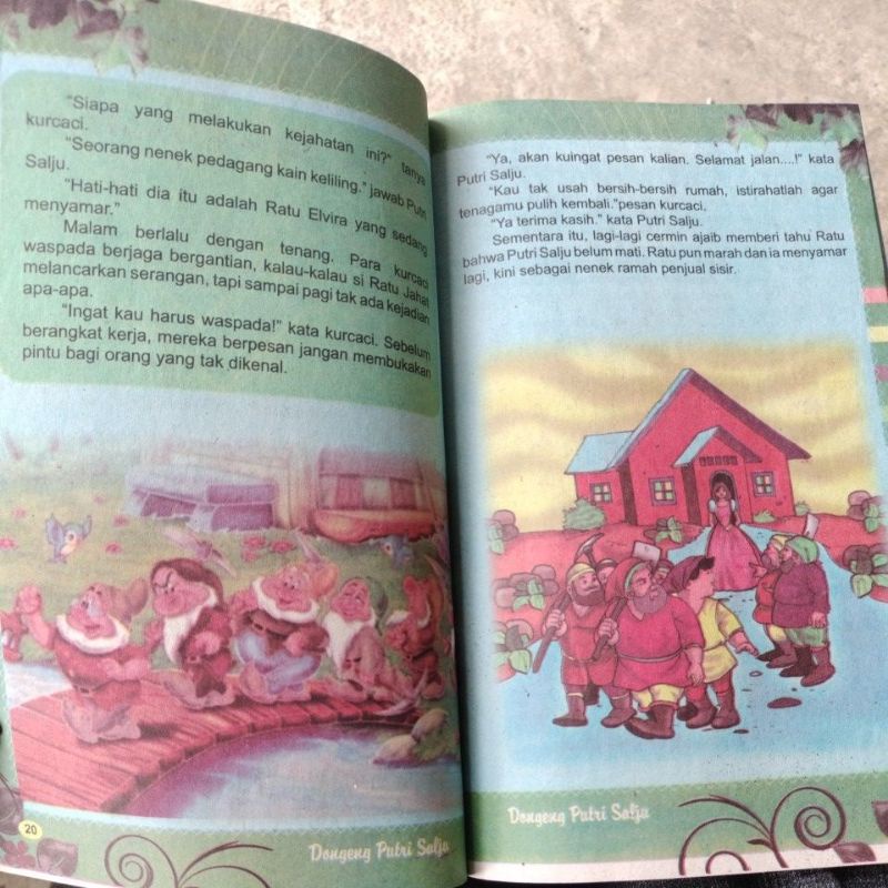 Buku Dongeng putri salju  128 halaman (15×25cm)