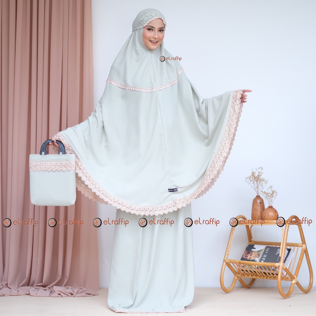 Mukena Dewasa 2 in 1 Katun Renda ShazfaaSeries