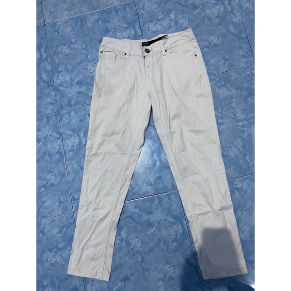 pl preloved celana panjang jeans putih LGS ori