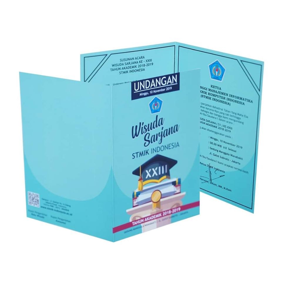 Undangan Wisuda Ukuran A5 500pcs 5 000pcs Bisa Custom Shopee Indonesia