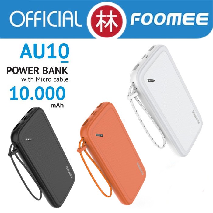 Foomee AU10 10000mAh Dual Output &amp; Input Powerbank