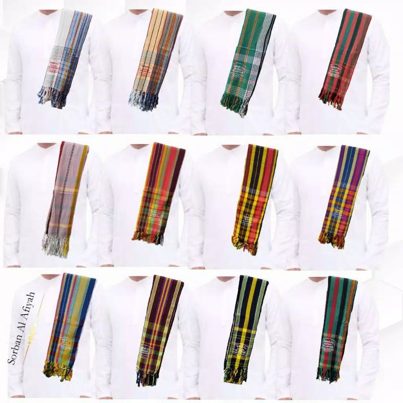 SORBAN HADRAMAUT RIDA YAMAN TARIM MERK AL AFIYAH SYAL SURBAN IMAMAH BAHAN HALUS DAN ADEM