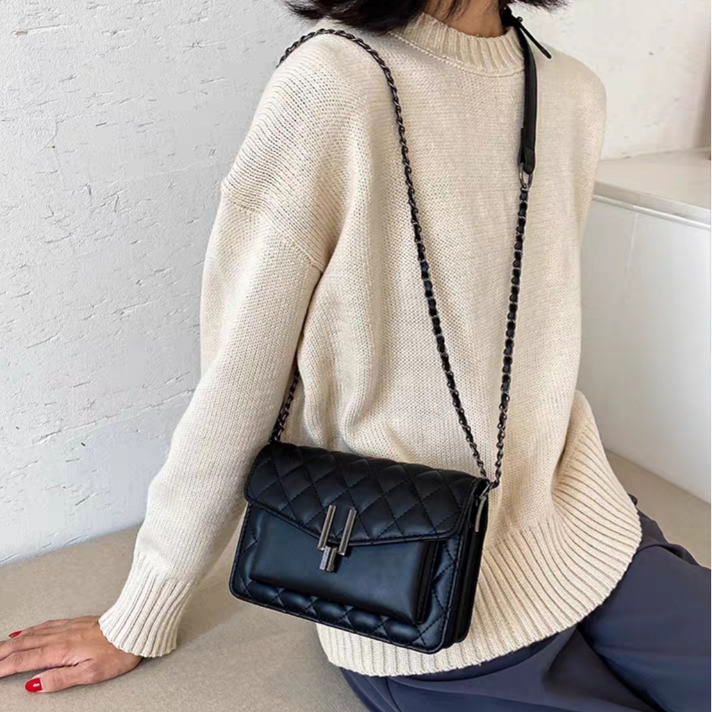 BJ57370 - BEIGE/BLACK/RED - TAS SLEMPANG JINJING TOTEBAG HANDBAG WANITA FASHION IMPORT MODIS ELEGAN TERMURAH TERLARIS TERBARU BAGSTORE JAKARTA TAS BATAM CR7370
