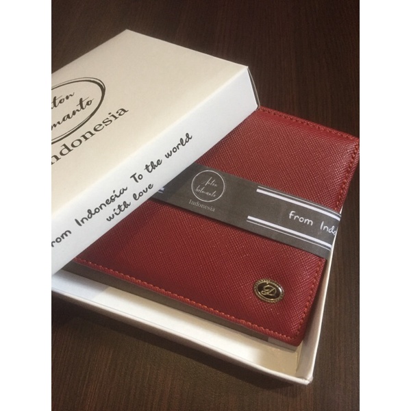 dompet pria model 3 dimensi bahan kulit sintetis lokal pipa #dompet #dompetpria #dompetlokal-Maron plus box