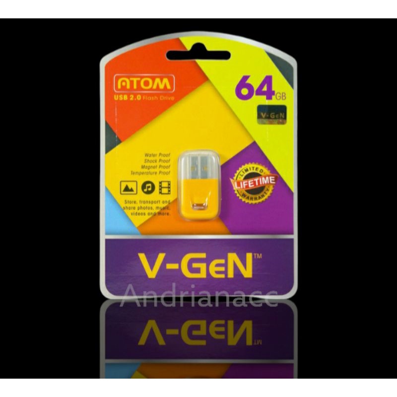 FLASH DISK V-GEN 64GB/32GB/16GB/8GB V-GEN ATOM