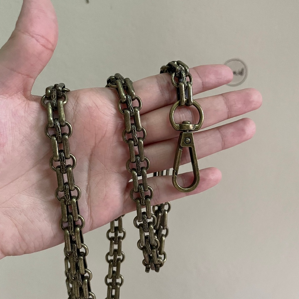 Tali tas rantai bag strap tali tas chane rusty gold ancient gold bakar