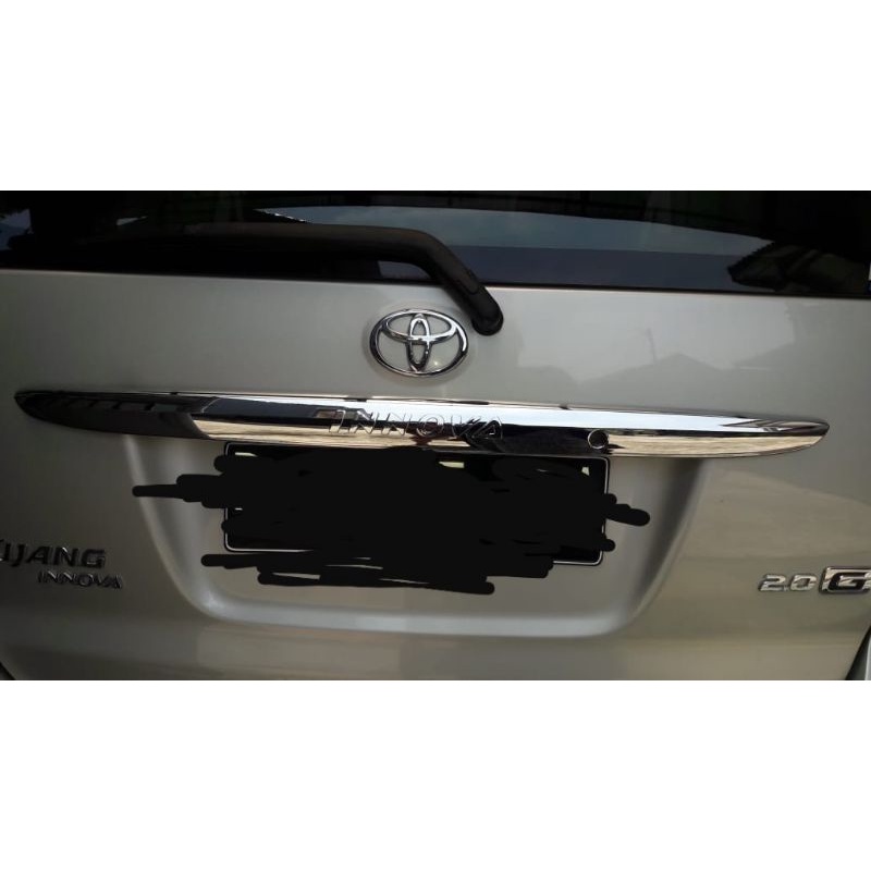 Lis LIST trundlite pintu bagasi belakang toyota innova inova lama 2004 sampai 2010 2009 2008 2007 2006 2005 chrome CROME