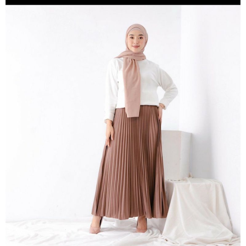 Rok plisket premium murah rok