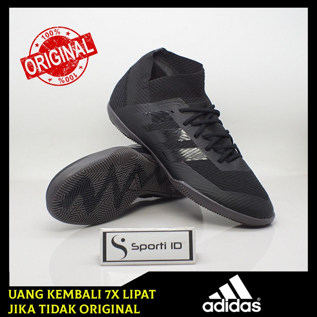 Sepatu Futsal Adidas Nemeziz 18.3 IN - Full Black DB2195 Original