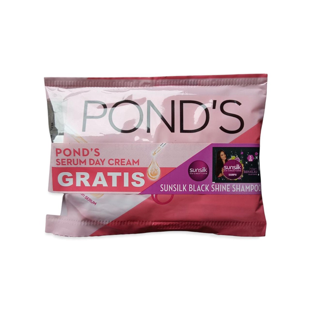 SS Pond's Sachet Bundle gratis shampoo Bright Beauty White Skin Perfecting Cream 7,5 g Ponds Pelembab Ecer