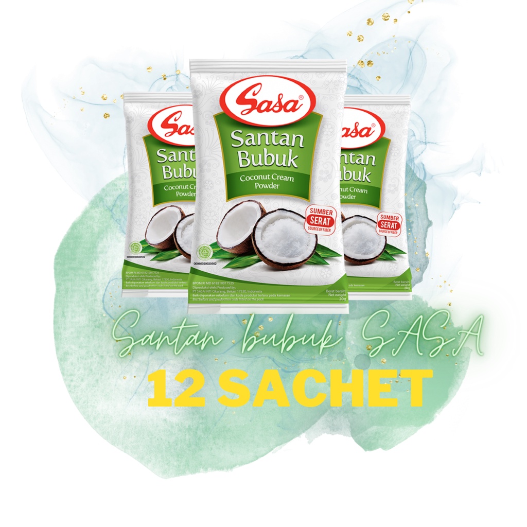 Santan Sasa Bubuk [12sachet@20gram] /renteng