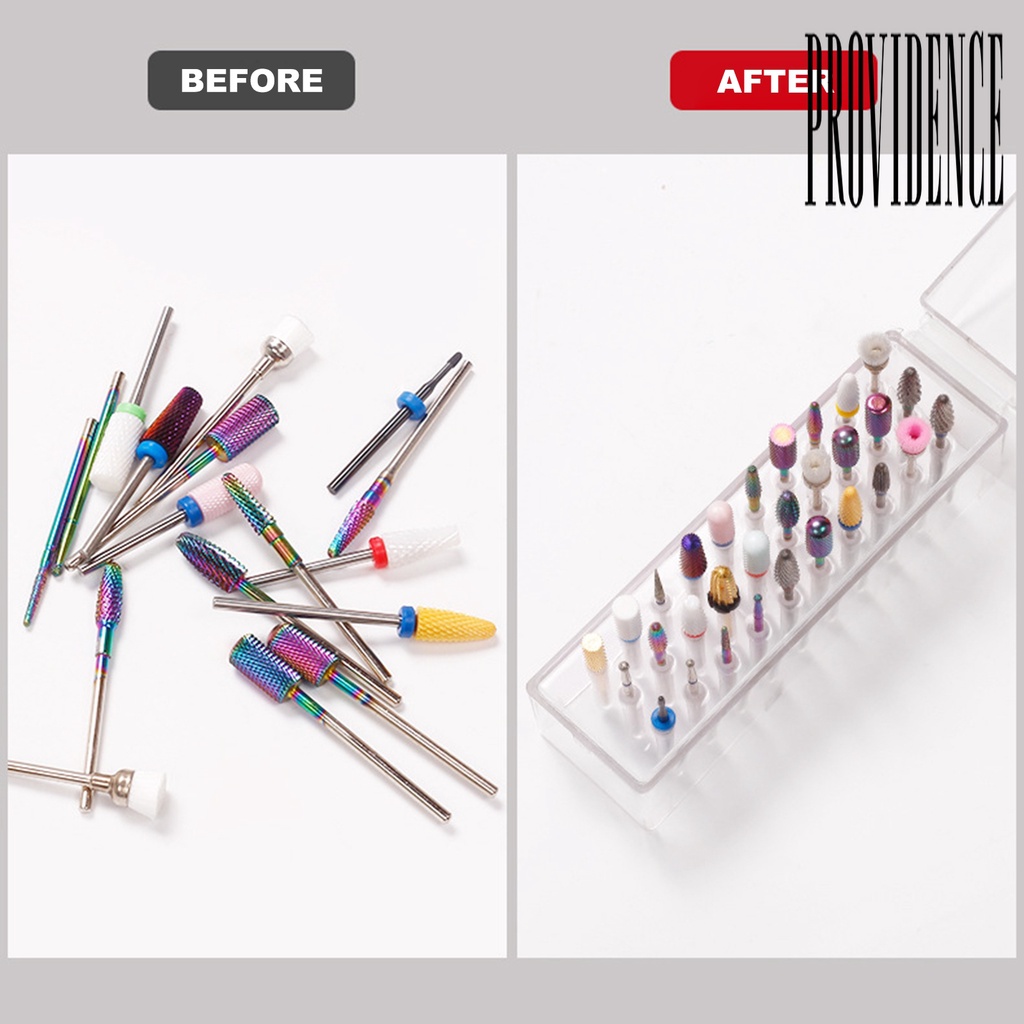 Providence Kotak Penyimpanan Mata Bor 30 Lubang Kapasitas Besar Anti Debu