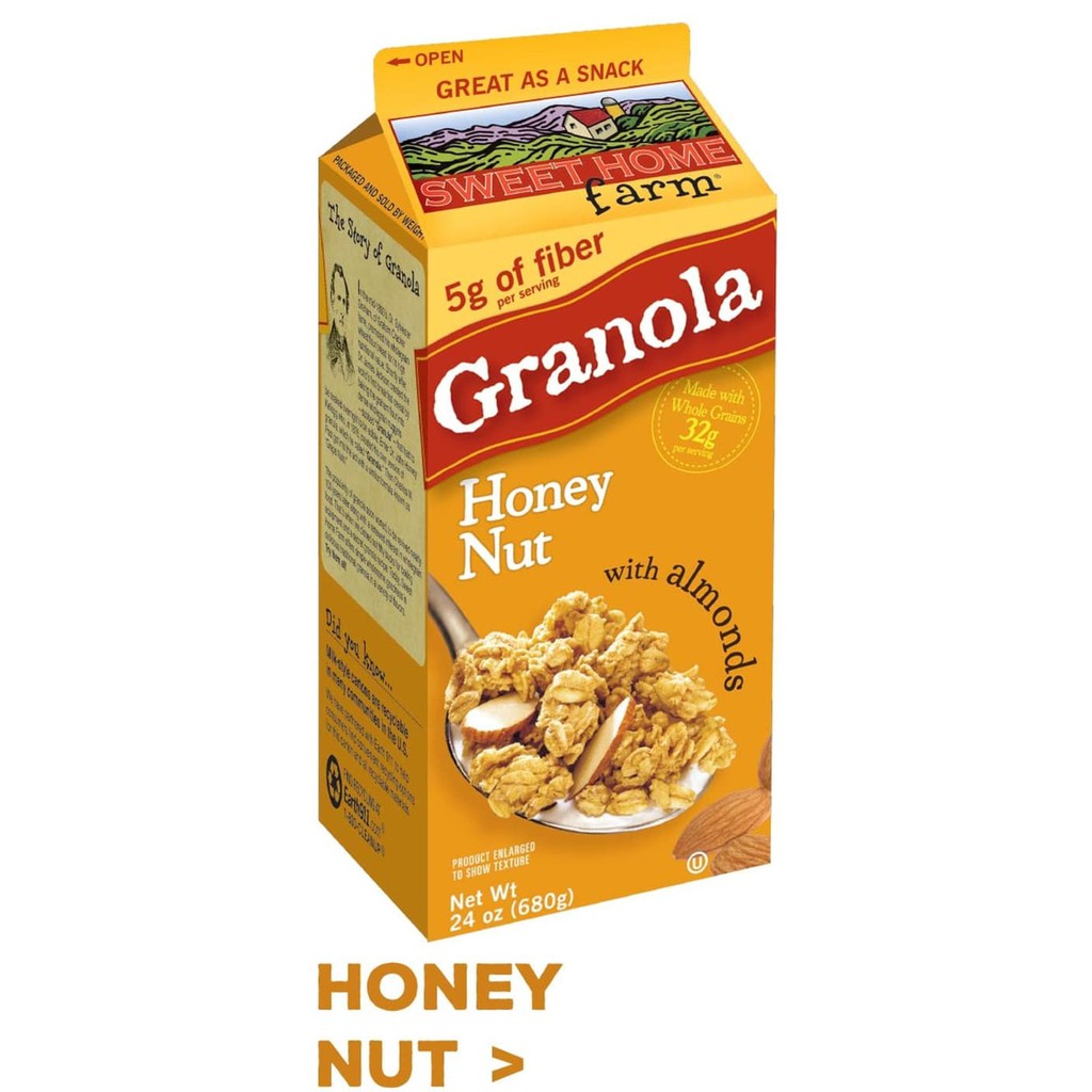 

#HANDCARRY Sweet Home Granola Honey Nut with Almonds 680g - UFOHCR2285