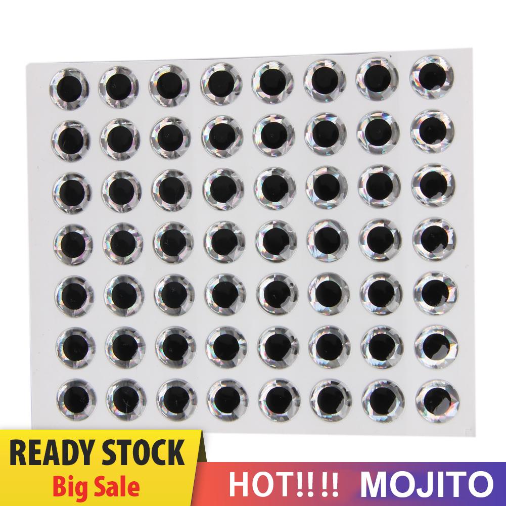 MOJITO 100pcs Fish Eyes 3D Holographic Lure Eyes Fly Tying Jigs Crafts Dolls