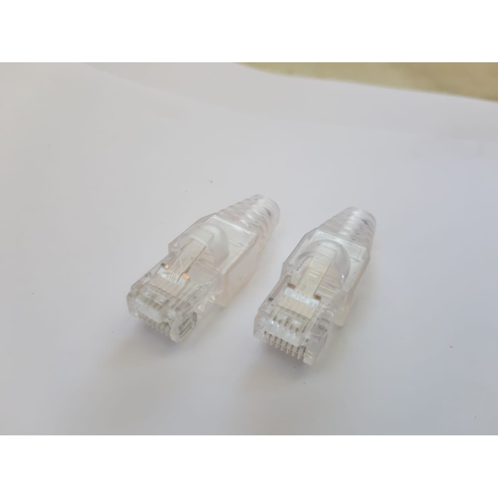 Plugboot RJ45 UTP FTP Cat 5e 6mm Pelindung Connector Kabel Lan Zimmlink 1 Pack 50 pcs