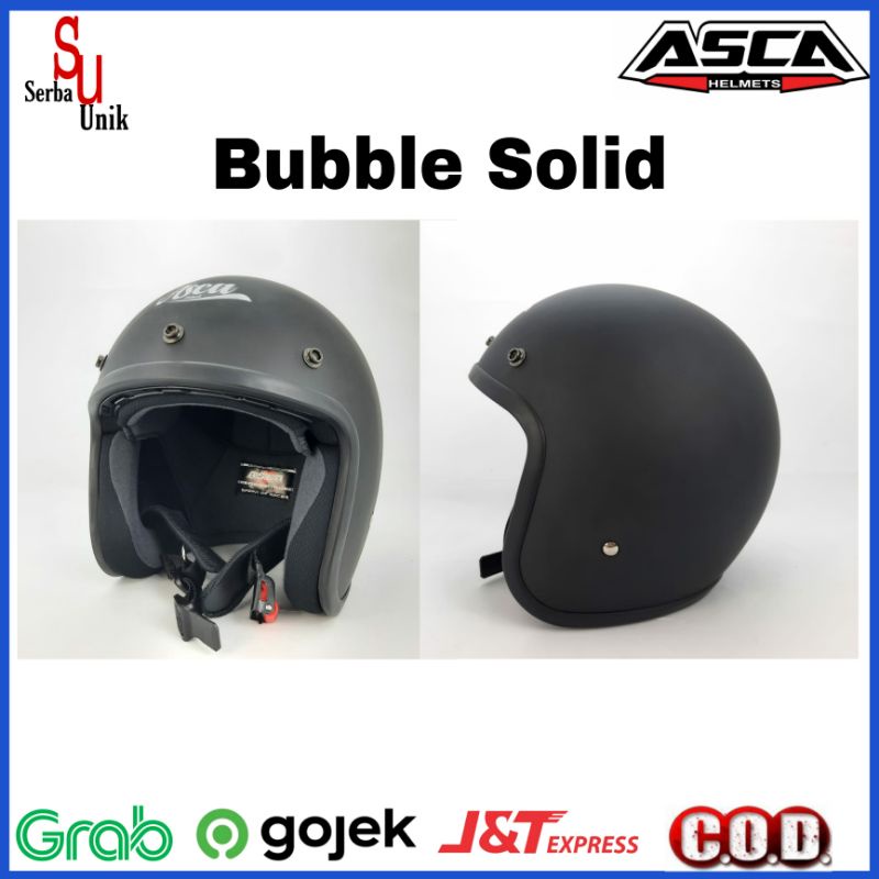 Asca Helm Bogo Bubble Solid SNI